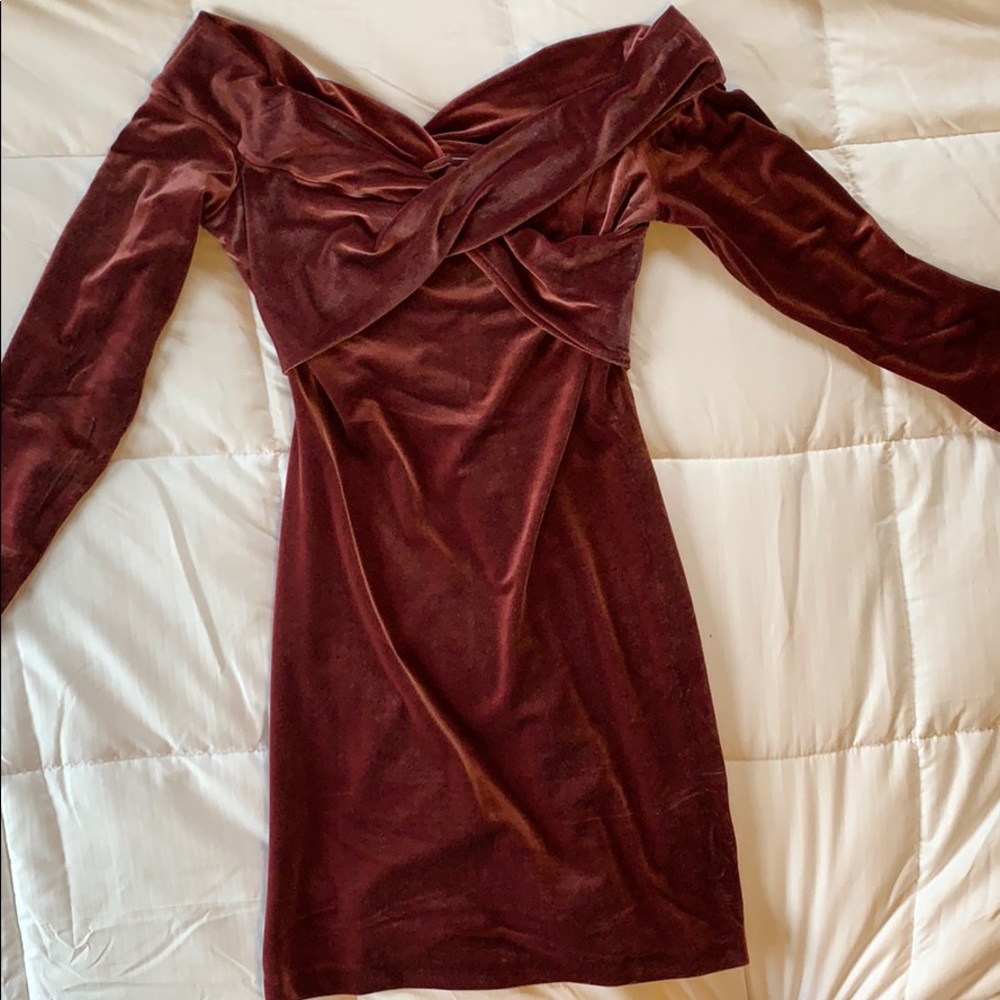 Express off the shoulder mini dress